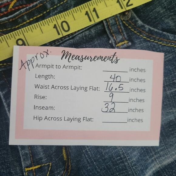 Vintage VonDutch Y2K Boot Cut Jeans Size 31 Dark Wash Distressed - Picture 9 of 9